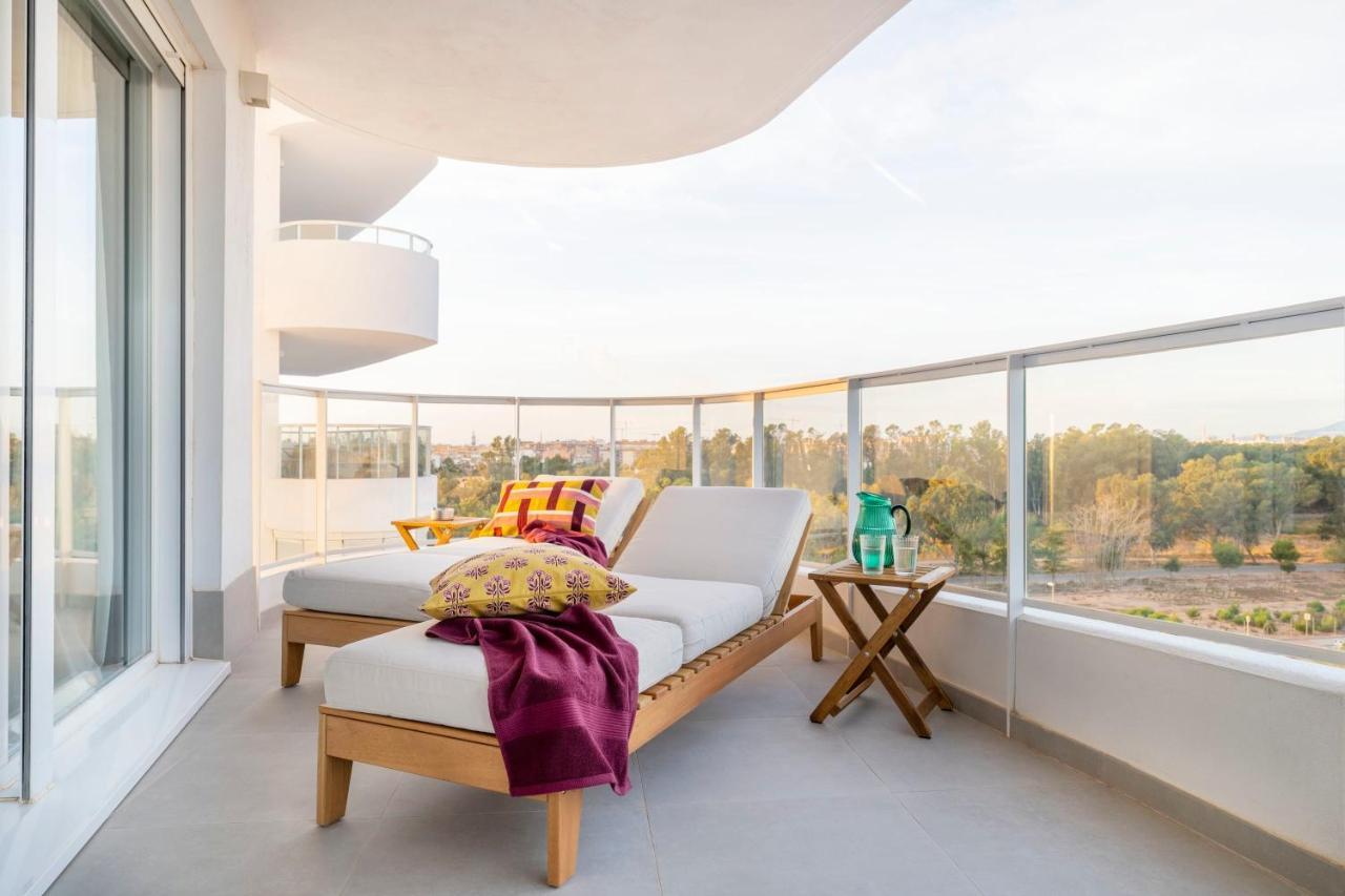 Gran Canet 2Br! Walk To Beach, Sea View, Sauna & Gym Canet d'En Berenguer Ngoại thất bức ảnh